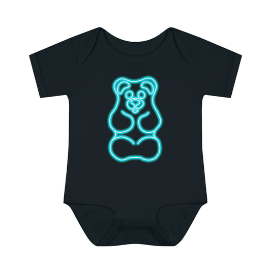 Infant NEON Gummy Bear Body Suit - Blue