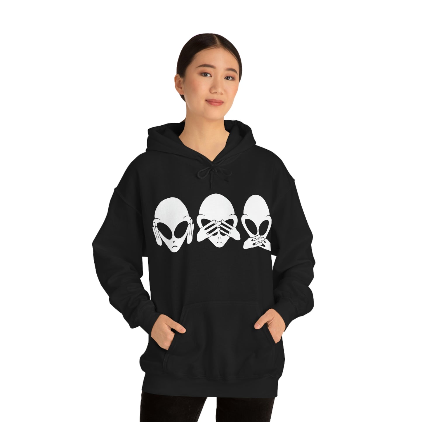 Alien Hear No Evil, See No Evil, Speak No Evil Hoodie