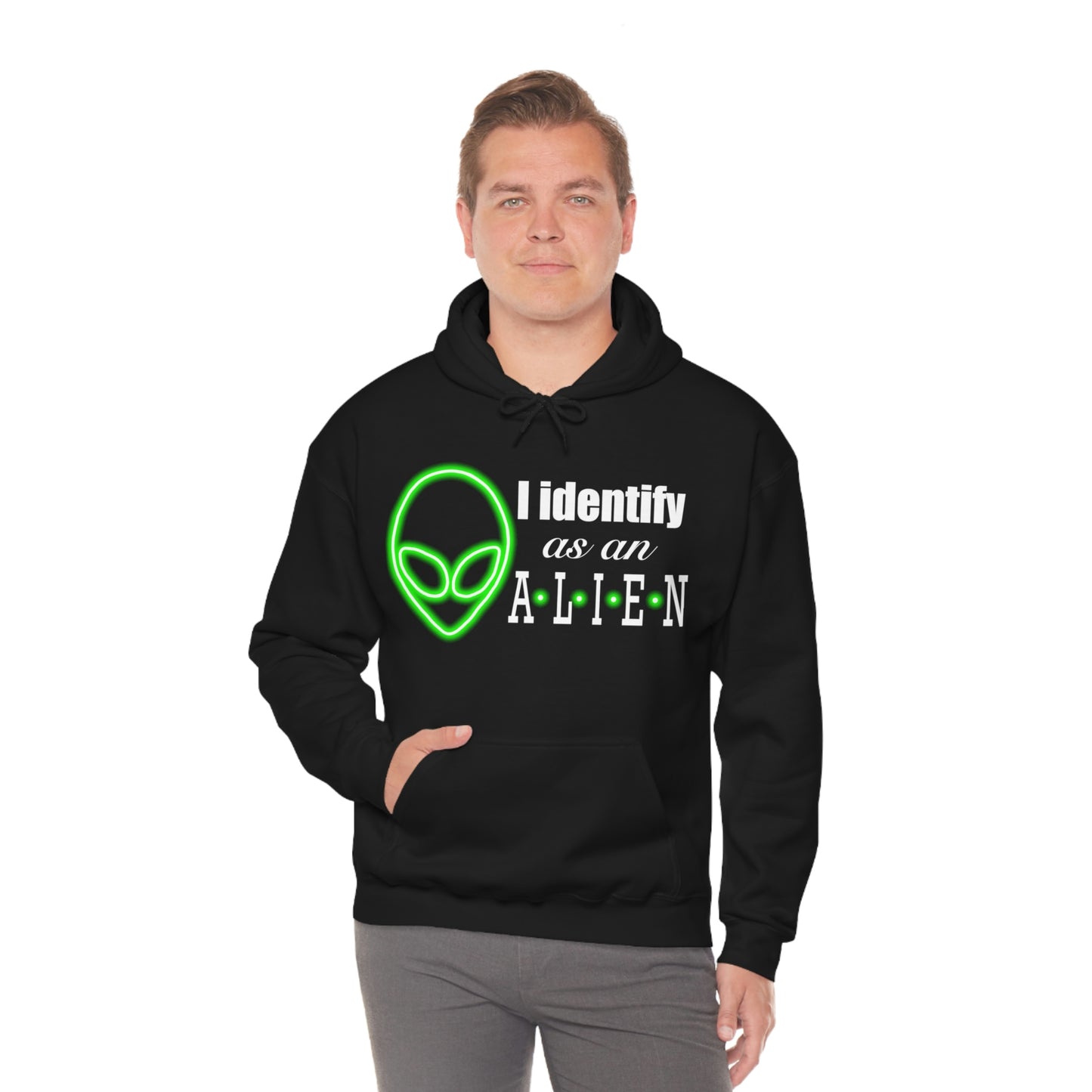 NEON I Identify As An Alien Hoodie