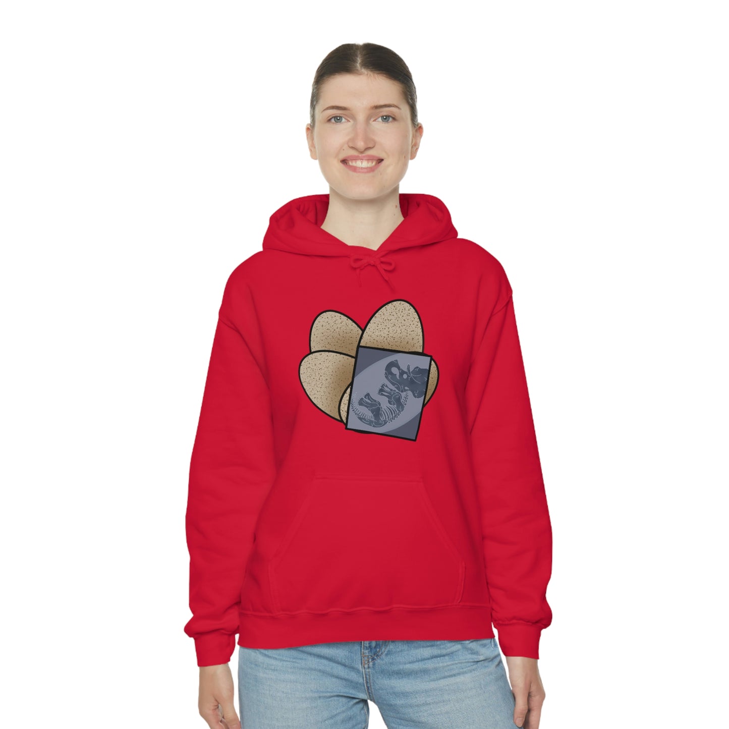 Dinosaur Eggs X-Ray Triceratops Hoodie