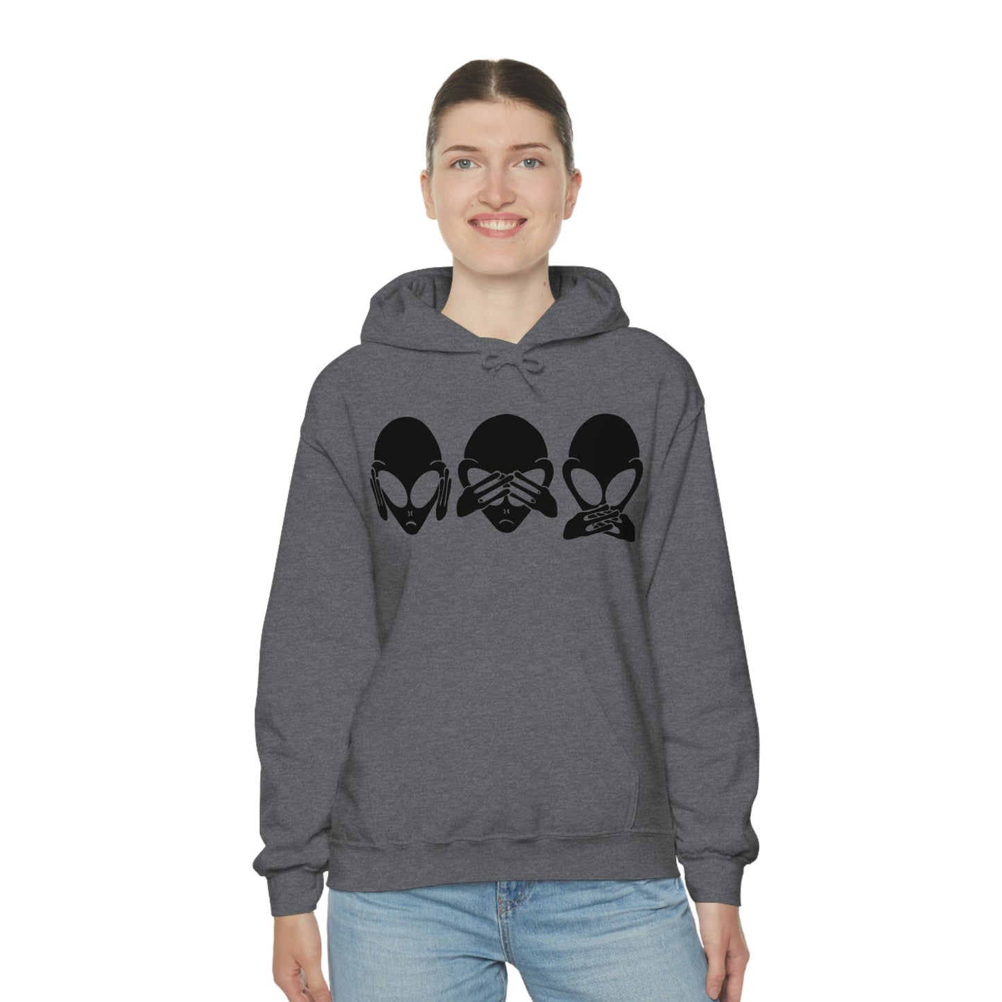 Alien Hear No Evil, See No Evil, Speak No Evil Hoodie