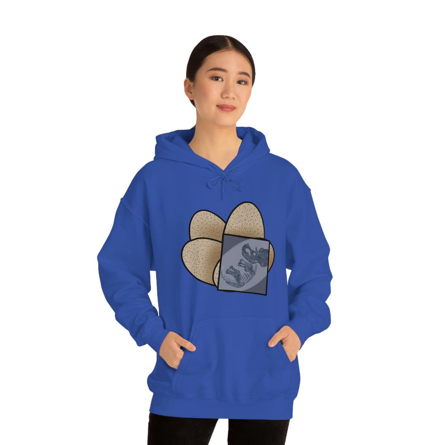 Dinosaur Eggs X-Ray Triceratops Hoodie