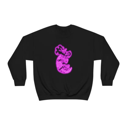 NEON Triceratops Skeleton Sweatshirt - Pink