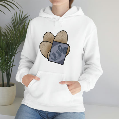 Dinosaur Eggs X-Ray Triceratops Hoodie