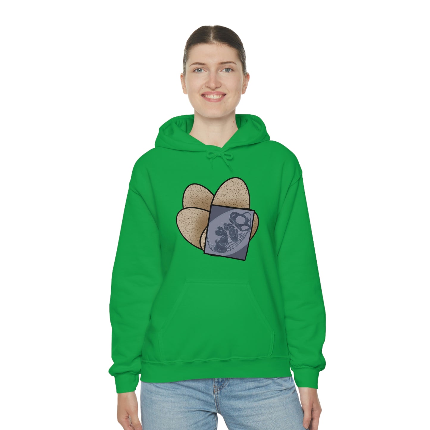 Dinosaur Eggs X-Ray Brachiosaurus Hoodie