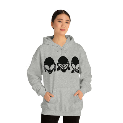 Alien Hear No Evil, See No Evil, Speak No Evil Hoodie