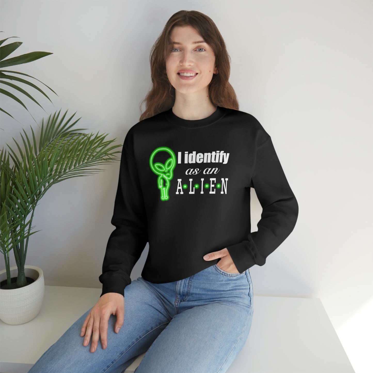 NEON I Identify As An Alien (FULL) Sweatshirt