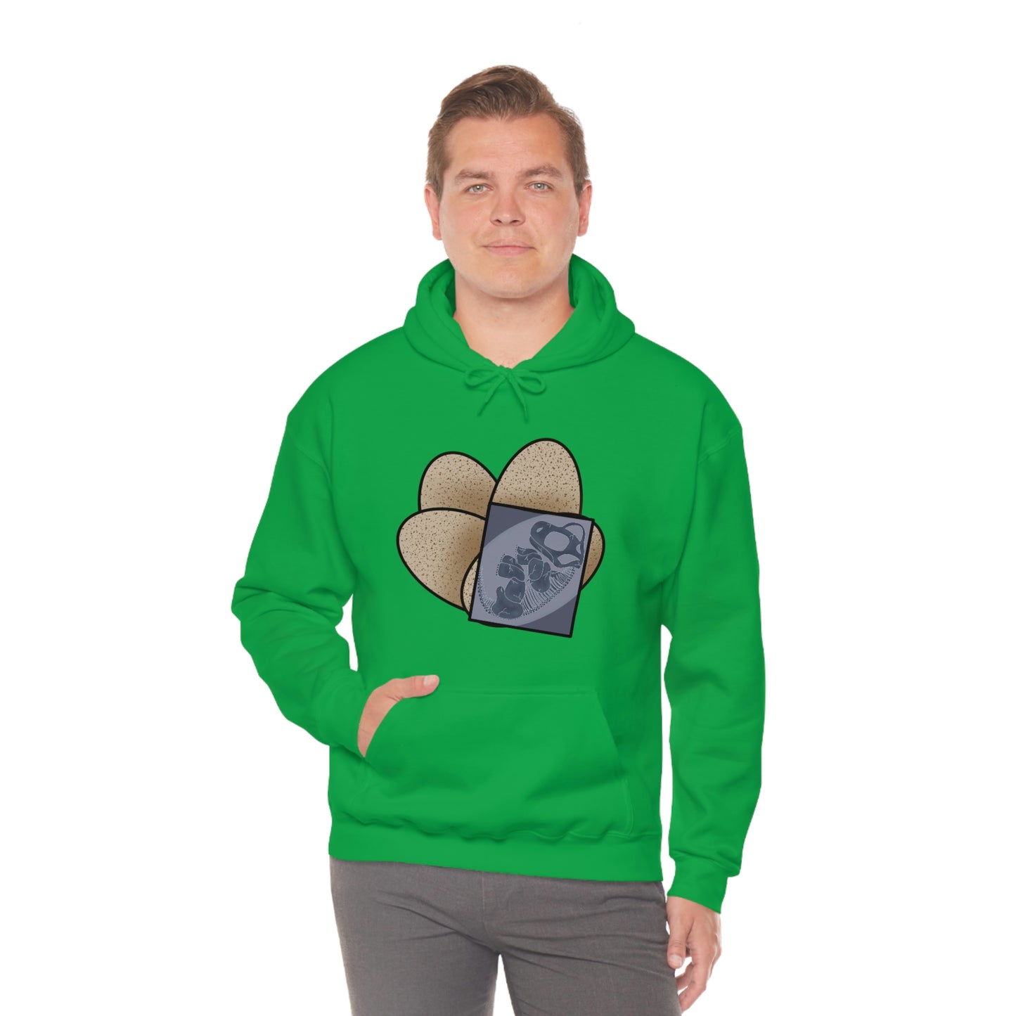 Dinosaur Eggs X-Ray Brachiosaurus Hoodie