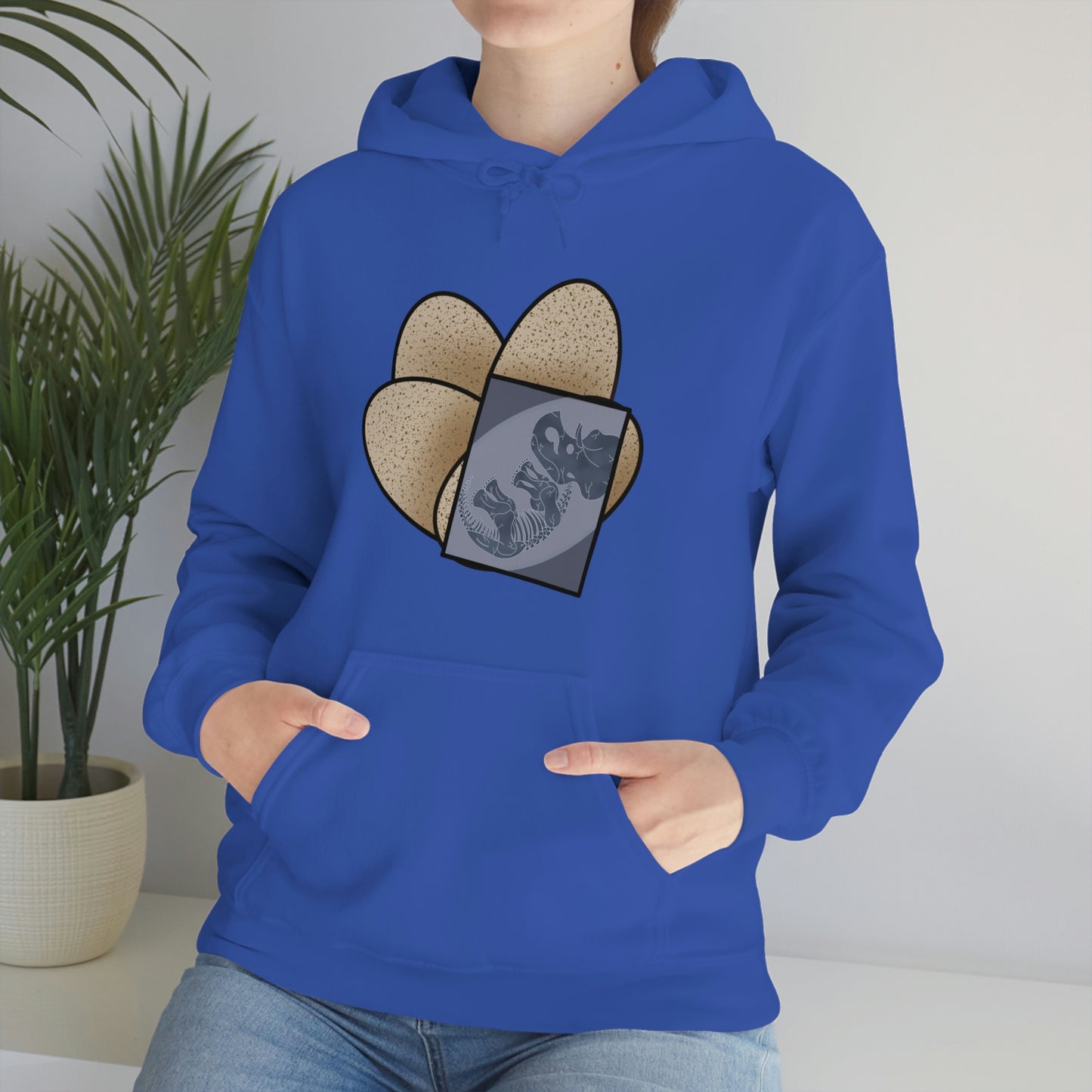 Dinosaur Eggs X-Ray Triceratops Hoodie