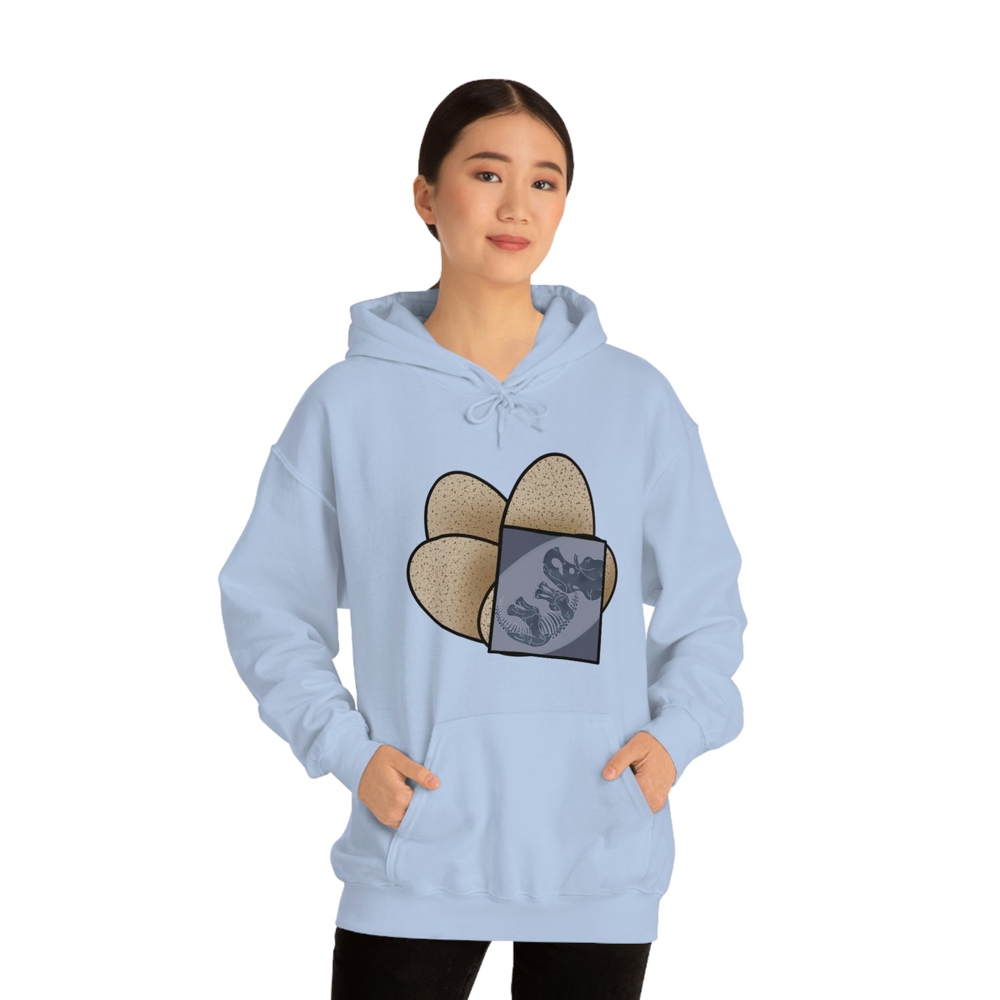 Dinosaur Eggs X-Ray Triceratops Hoodie