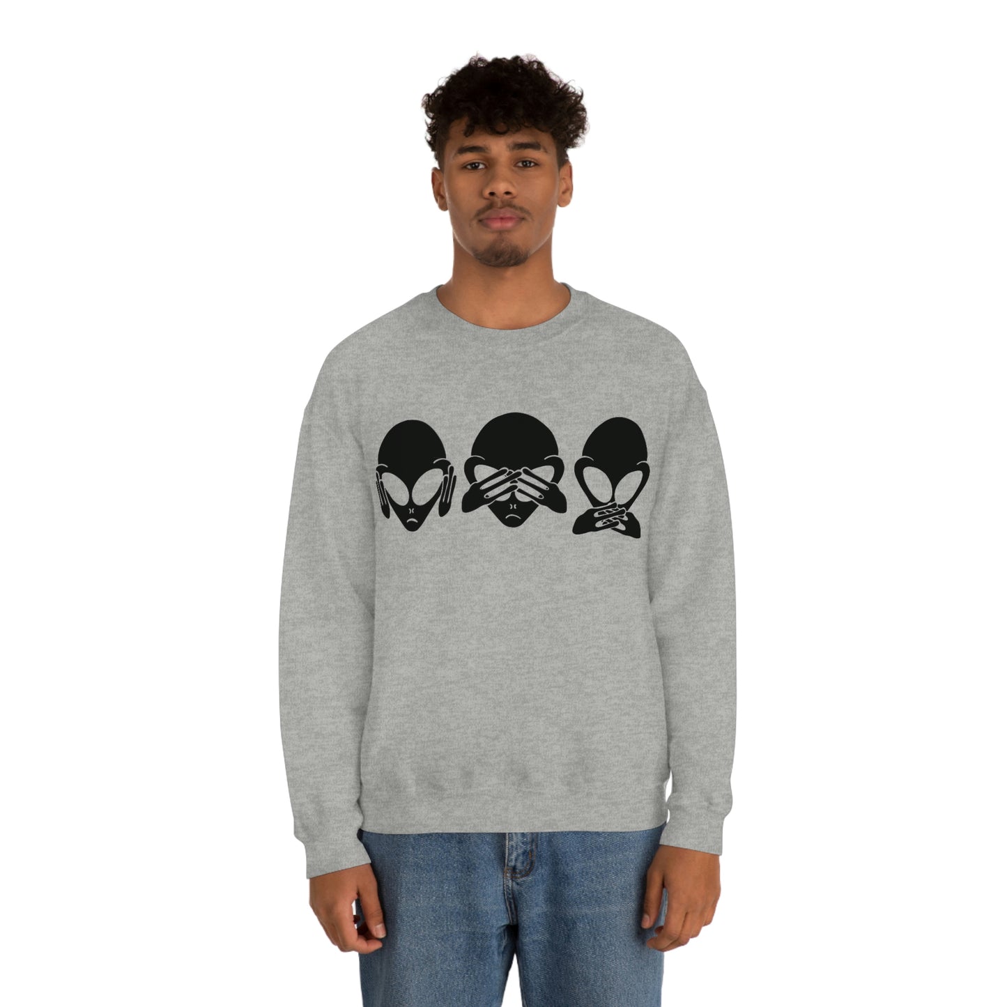 Alien Hear No Evil, See No Evil, Speak No Evil Sweatshirt