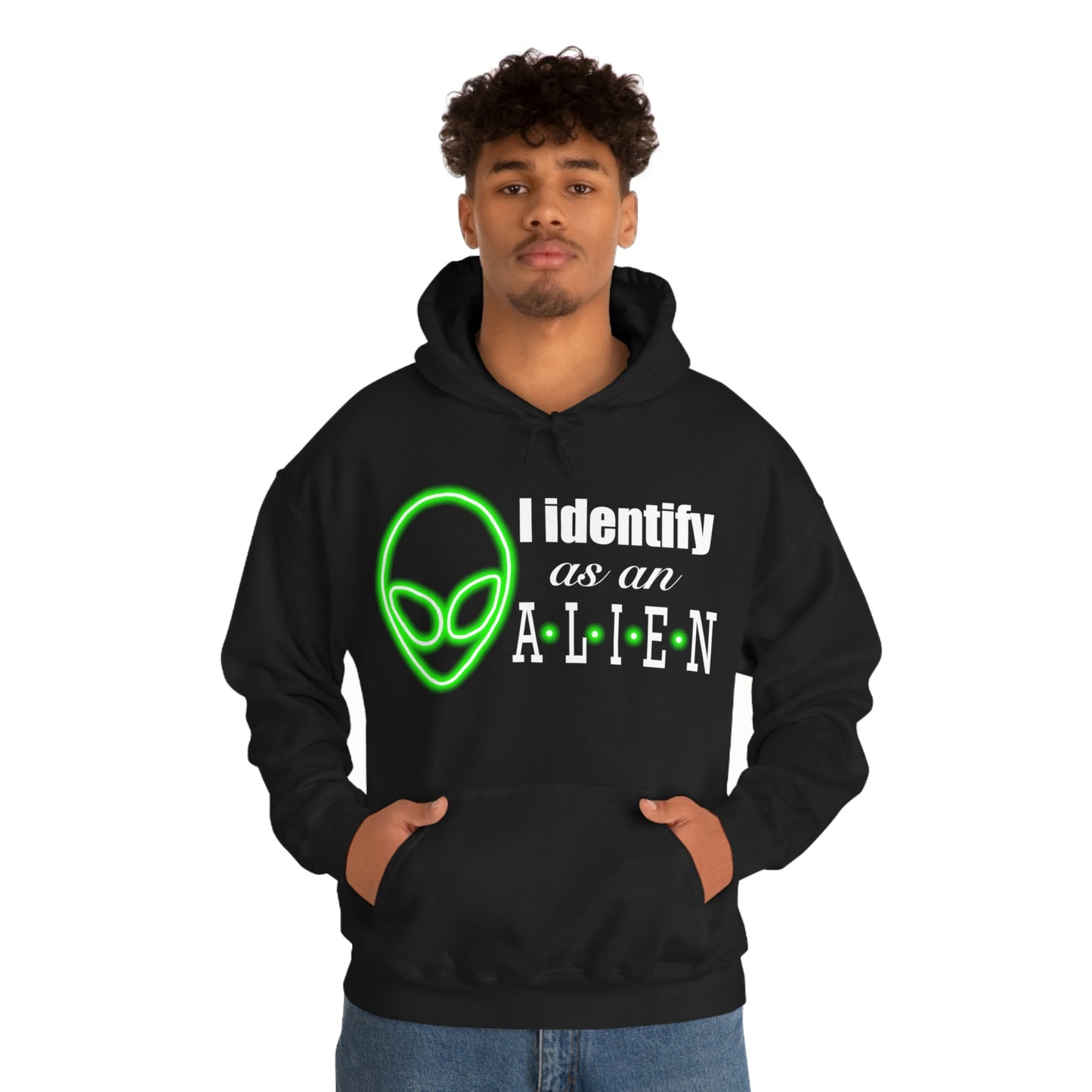 NEON I Identify As An Alien Hoodie