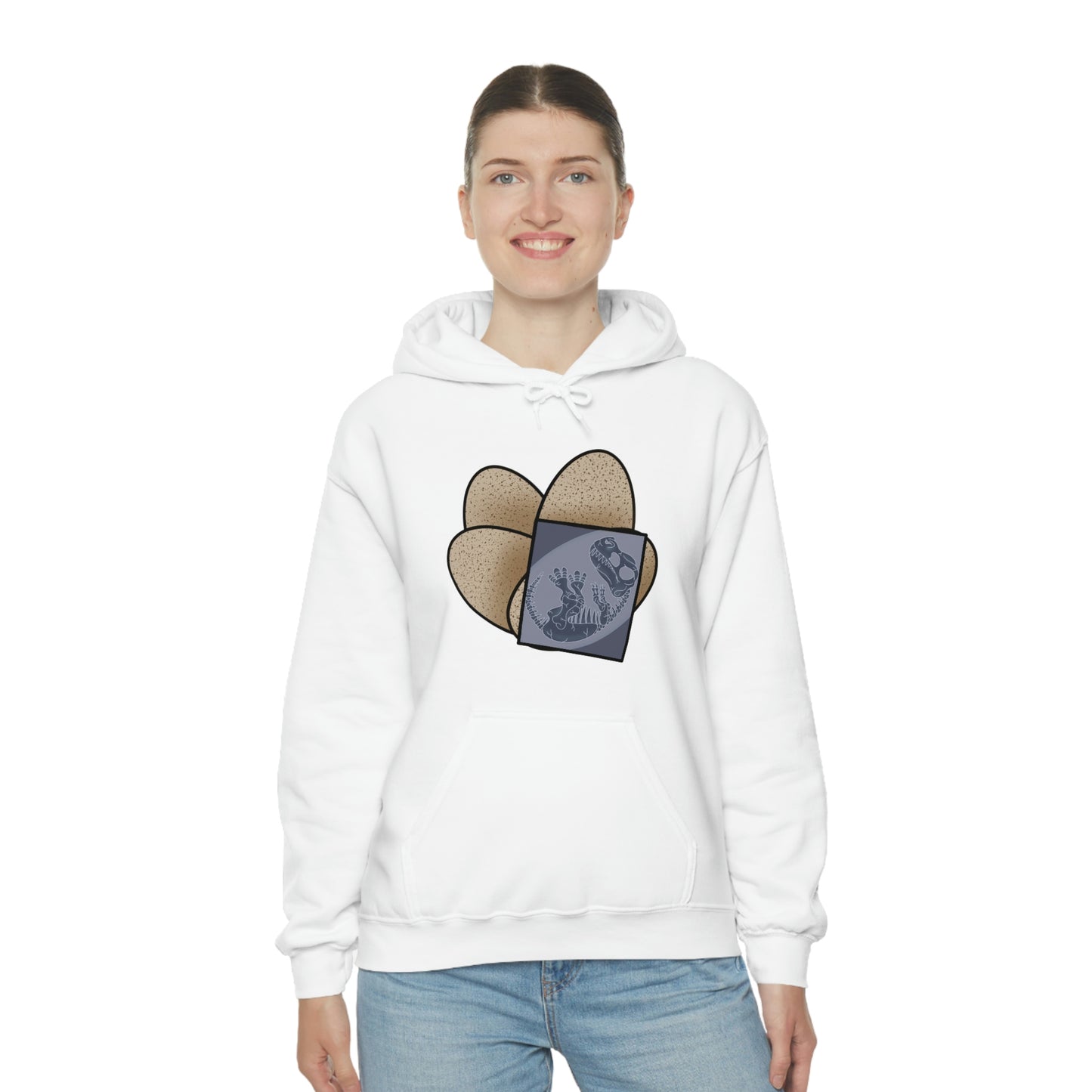 Dinosaur Eggs X-Ray T-Rex Hoodie