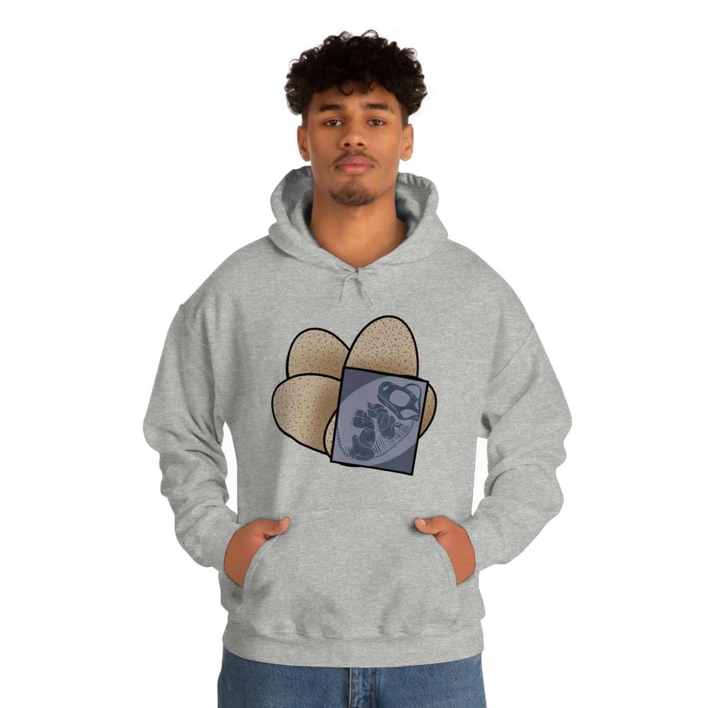 Dinosaur Eggs X-Ray Brachiosaurus Hoodie