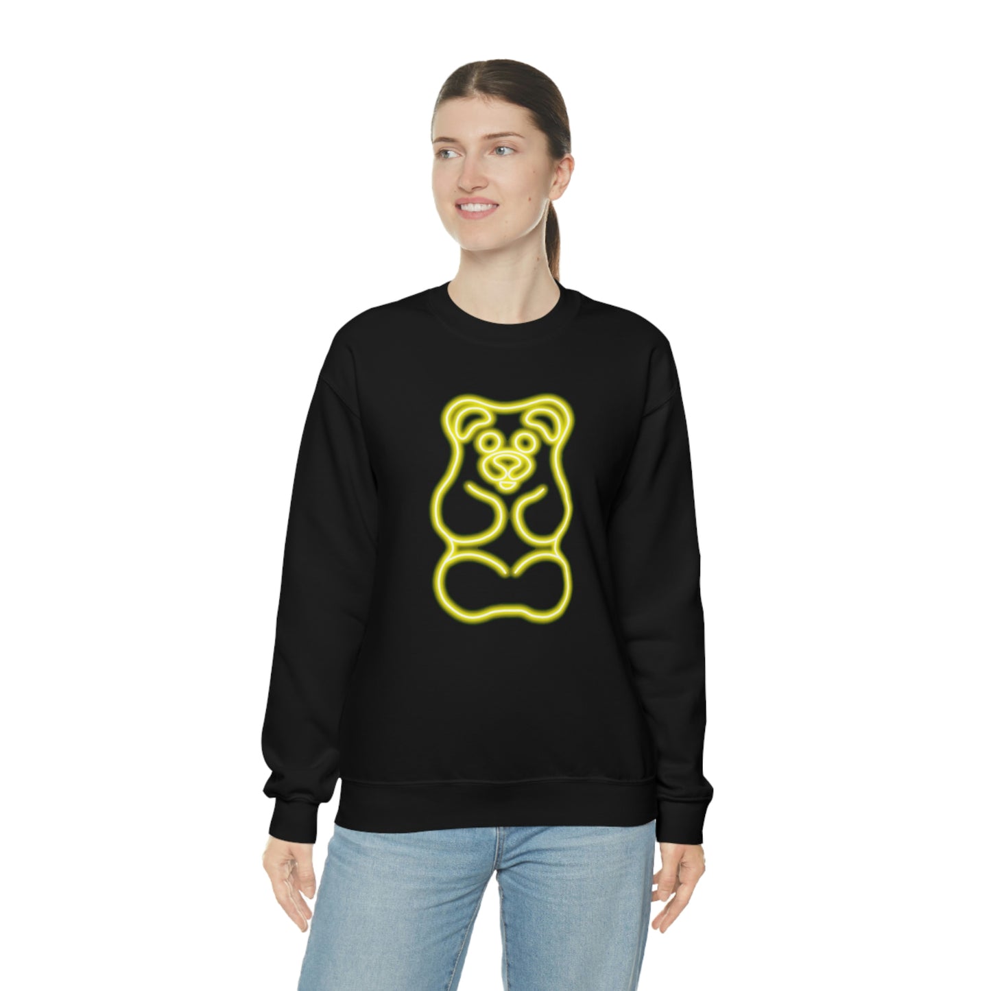 NEON Gummy Bear Sweatshirt - Yellow