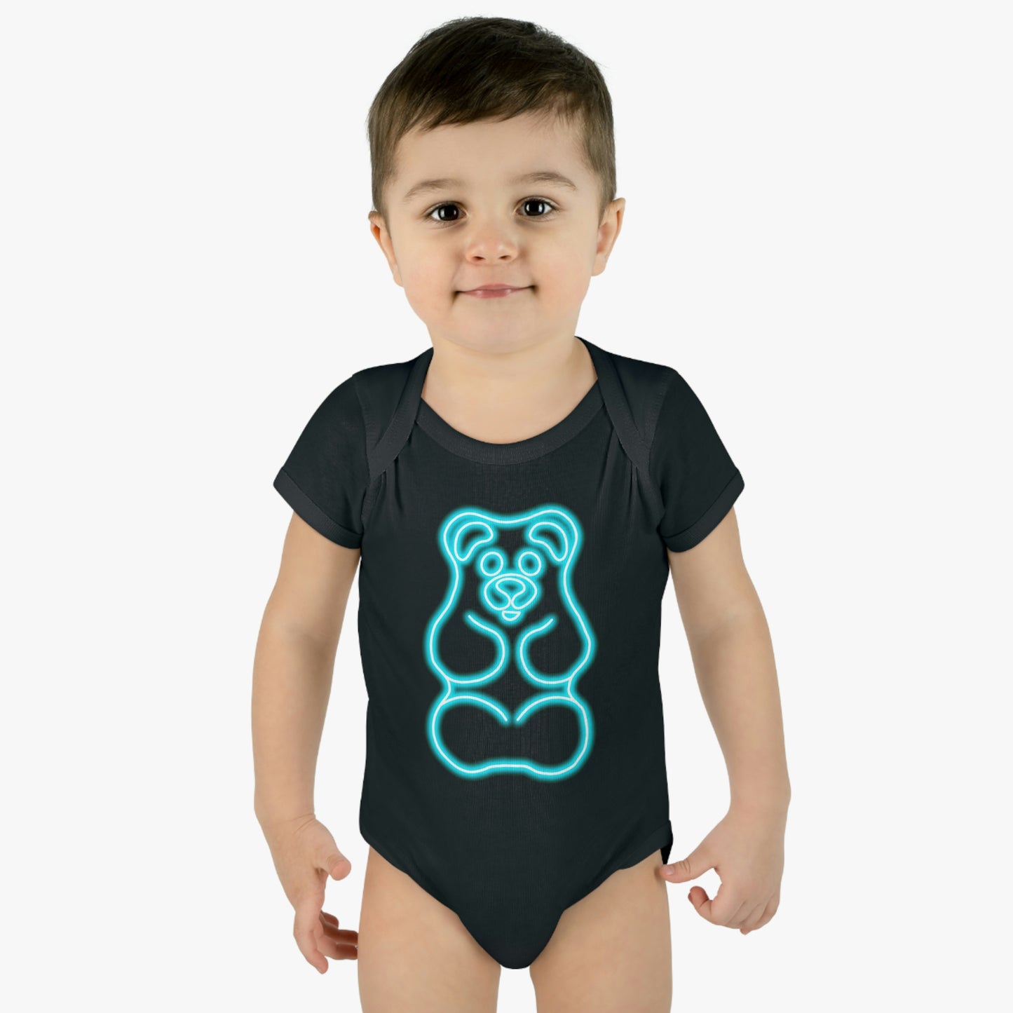 Infant NEON Gummy Bear Body Suit - Blue