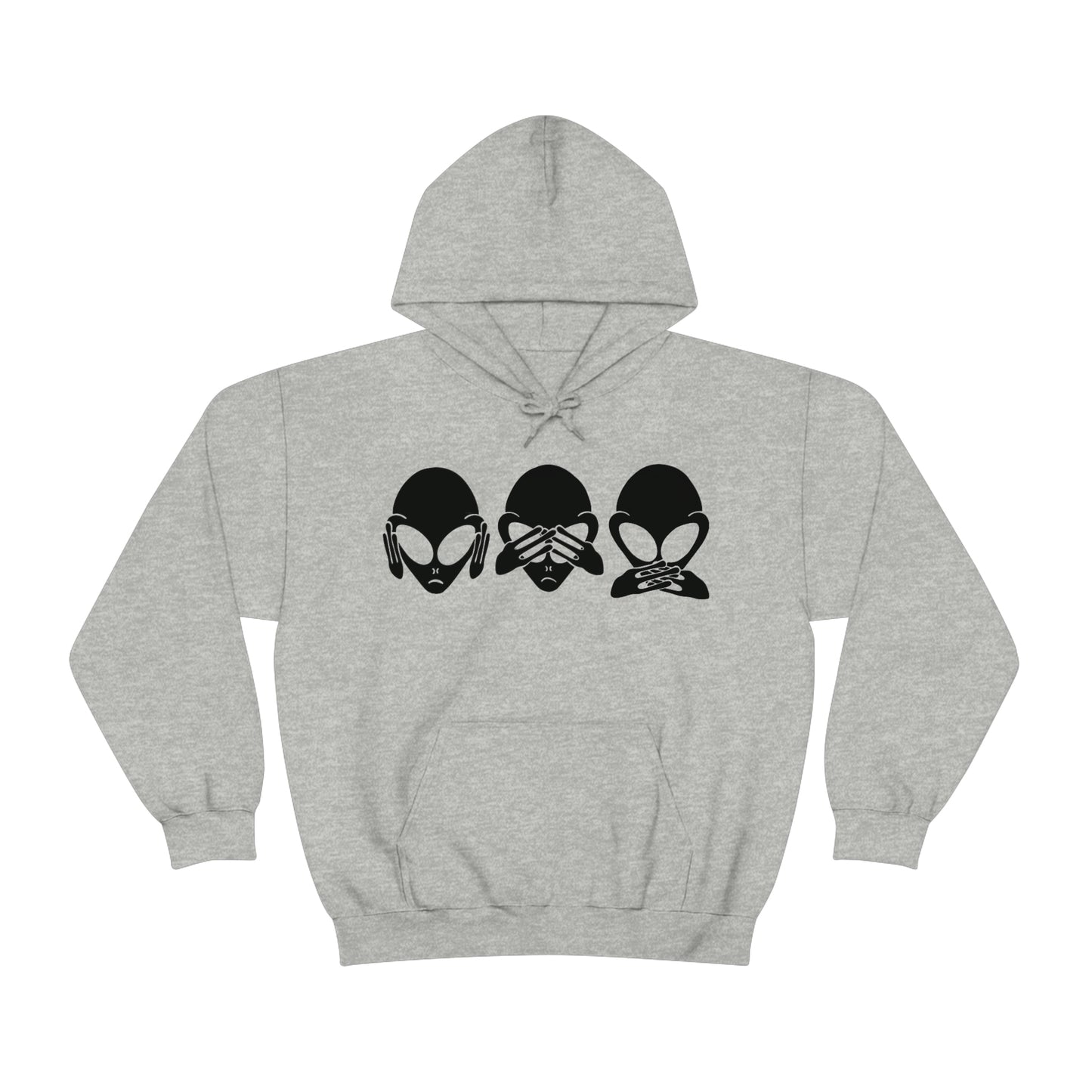 Alien Hear No Evil, See No Evil, Speak No Evil Hoodie