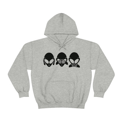 Alien Hear No Evil, See No Evil, Speak No Evil Hoodie