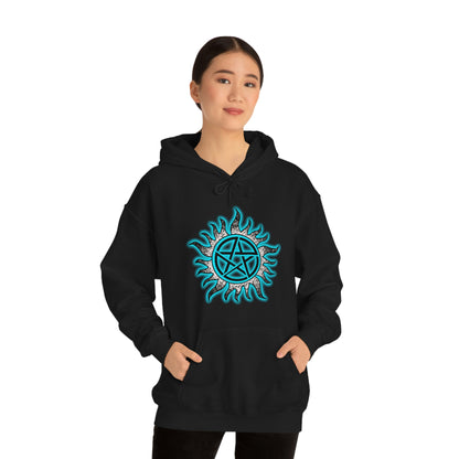 NEON Anti-Possession Hoodie - Blue