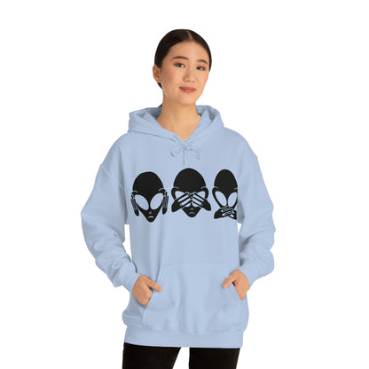 Alien Hear No Evil, See No Evil, Speak No Evil Hoodie