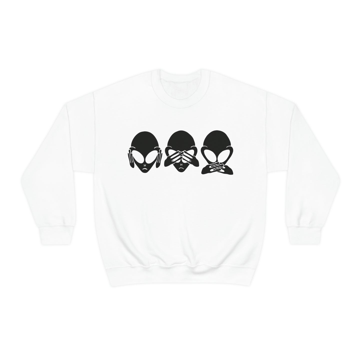 Alien Hear No Evil, See No Evil, Speak No Evil Sweatshirt