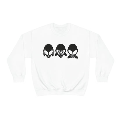 Alien Hear No Evil, See No Evil, Speak No Evil Sweatshirt