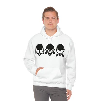 Alien Hear No Evil, See No Evil, Speak No Evil Hoodie