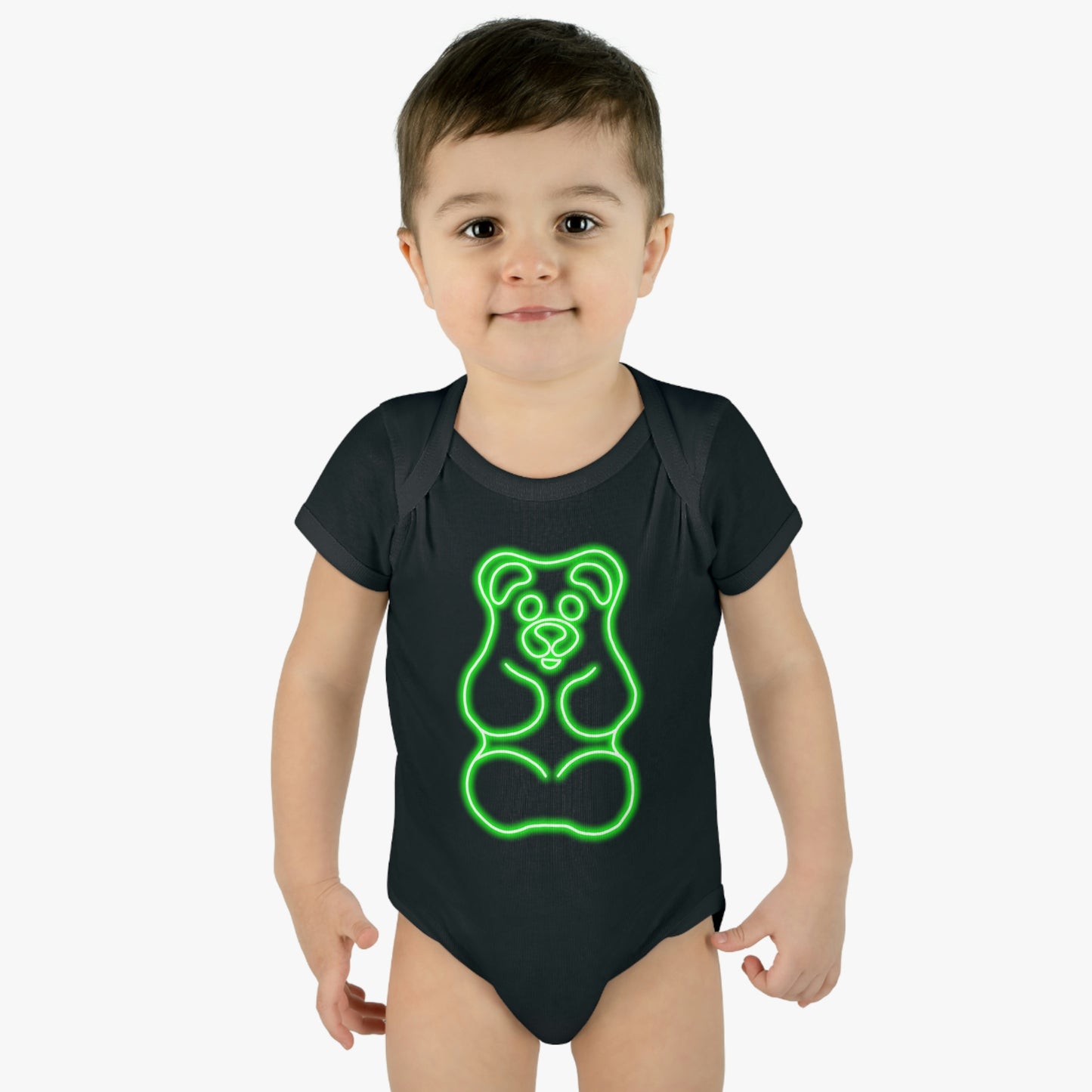 Infant NEON Gummy Bear Body Suit - Green