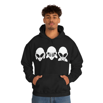 Alien Hear No Evil, See No Evil, Speak No Evil Hoodie