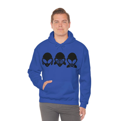 Alien Hear No Evil, See No Evil, Speak No Evil Hoodie