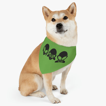 Hear No Evil, See No Evil, Speak No Evil - Alien Pet Collar Bandana