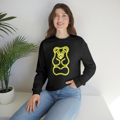 NEON Gummy Bear Sweatshirt - Yellow