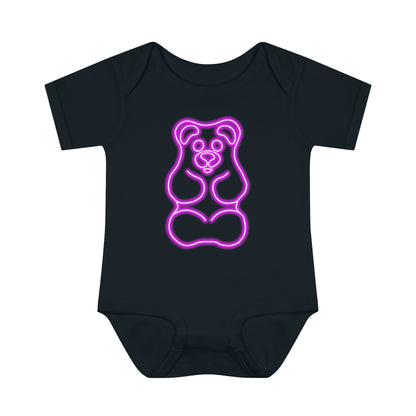 Infant NEON Gummy Bear Body Suit - Pink