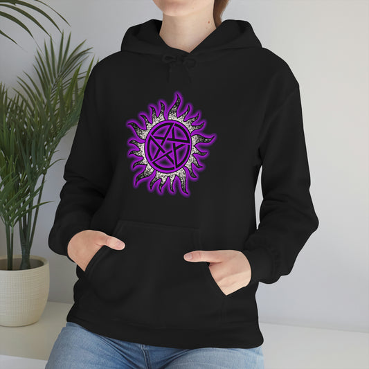 NEON Anti-Possession Hoodie - Purple