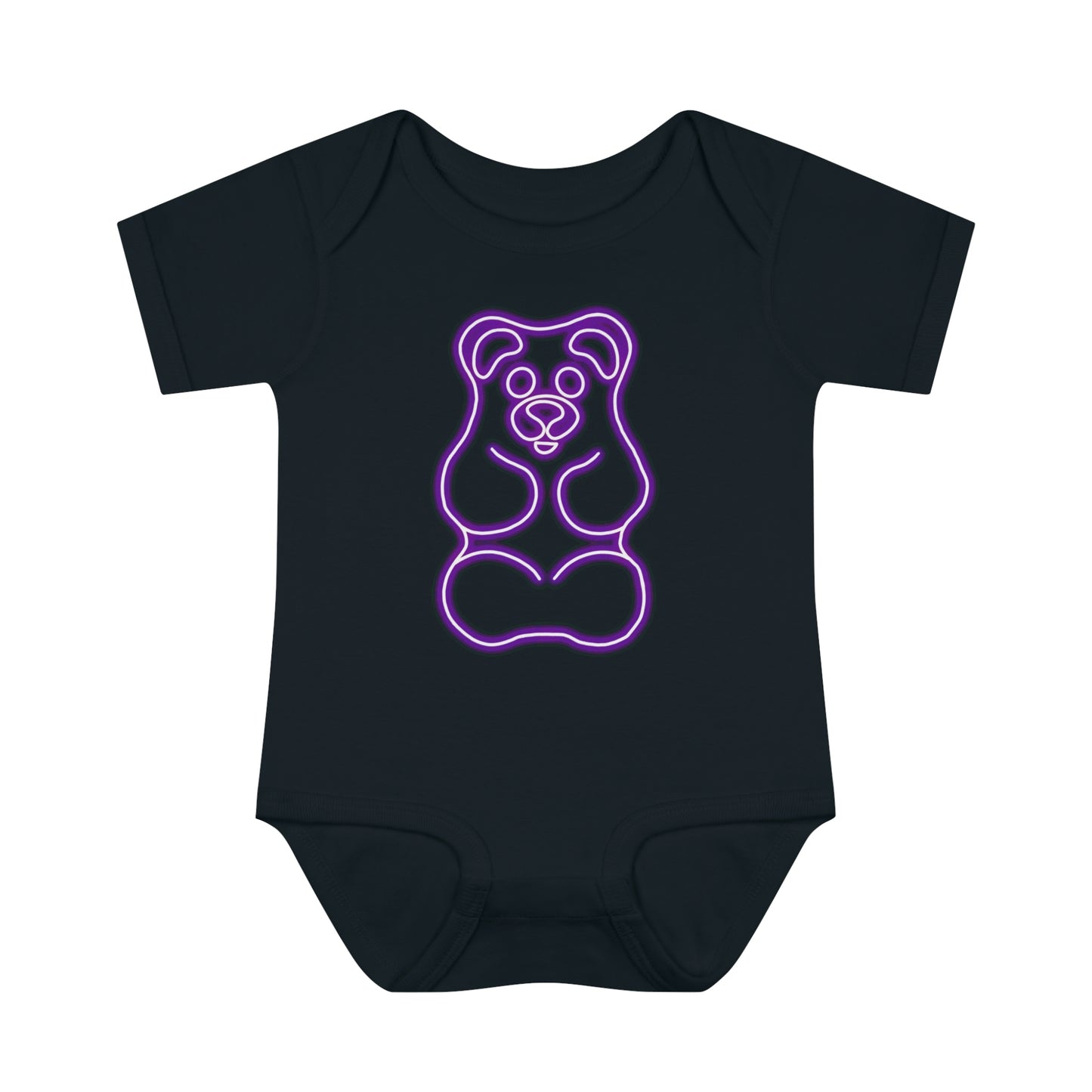 Infant NEON Gummy Bear Body Suit - Purple