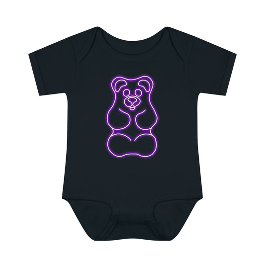 Infant NEON Gummy Bear Body Suit - Purple