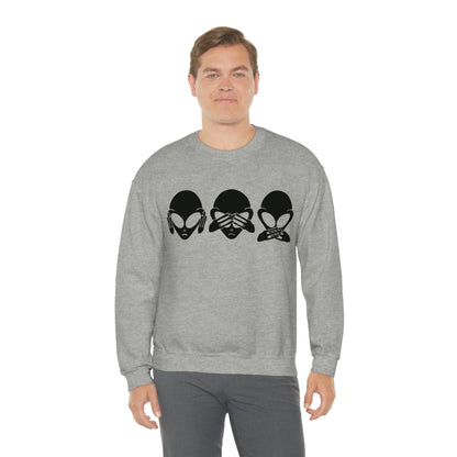 Alien Hear No Evil, See No Evil, Speak No Evil Sweatshirt