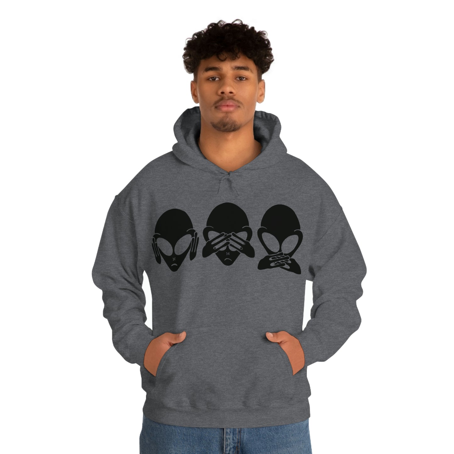 Alien Hear No Evil, See No Evil, Speak No Evil Hoodie