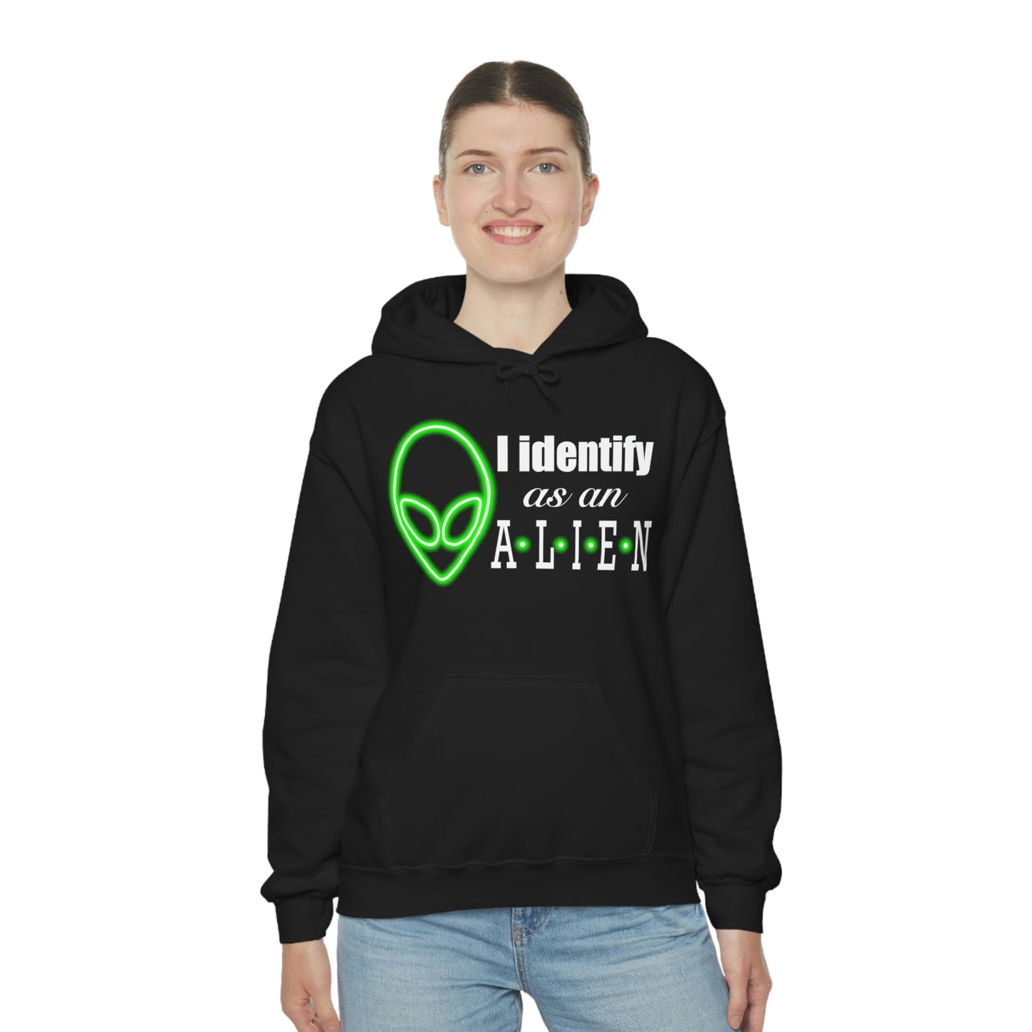 NEON I Identify As An Alien Hoodie