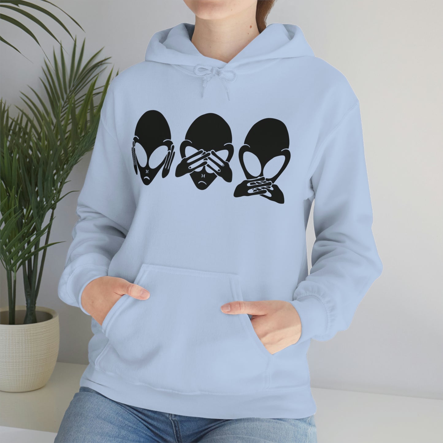 Alien Hear No Evil, See No Evil, Speak No Evil Hoodie