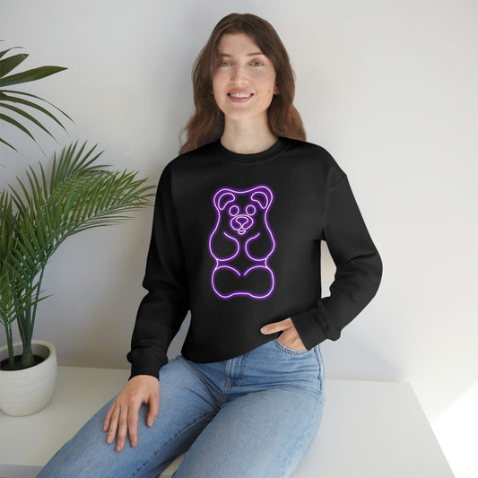 NEON Gummy Bear Sweatshirt - Purple