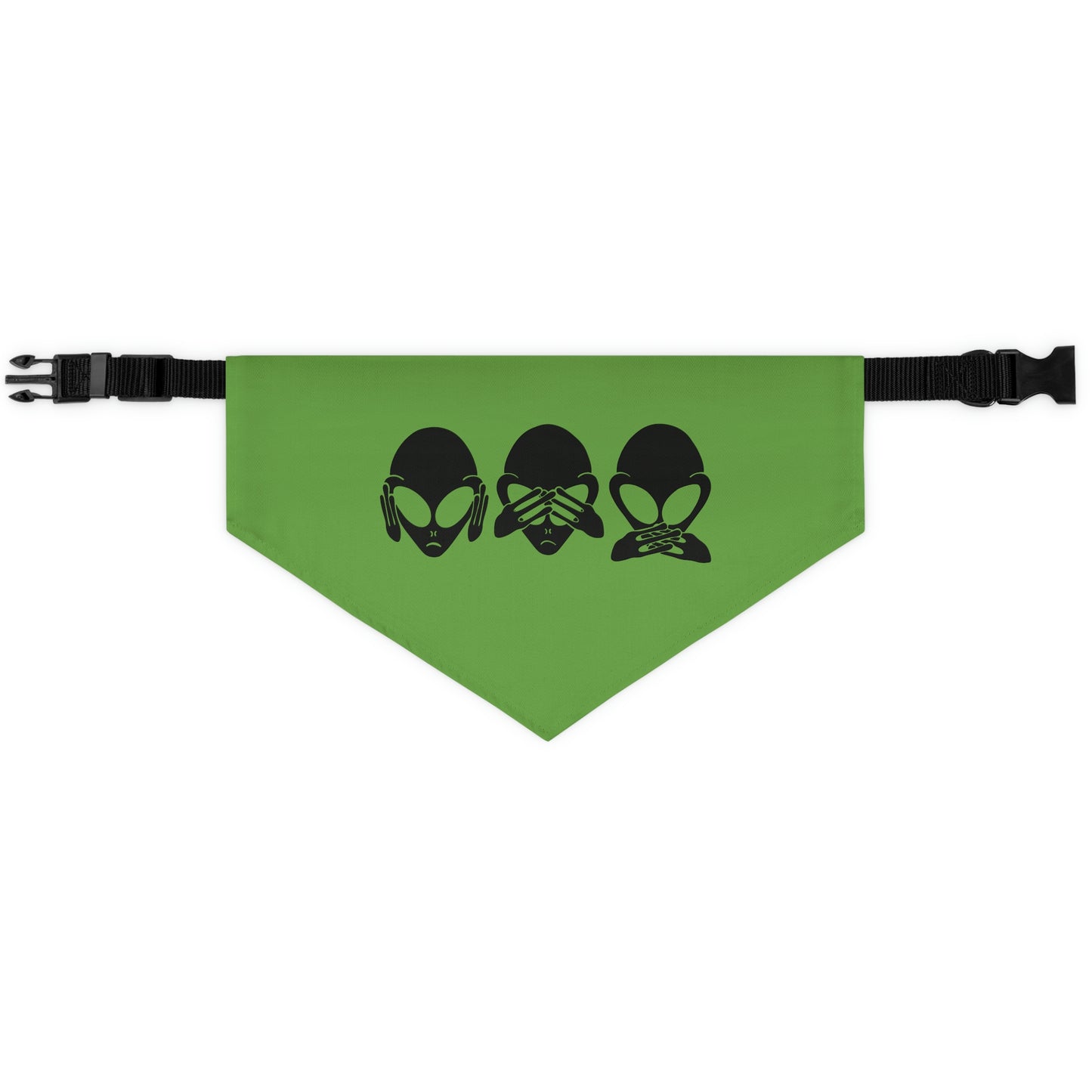 Hear No Evil, See No Evil, Speak No Evil - Alien Pet Collar Bandana