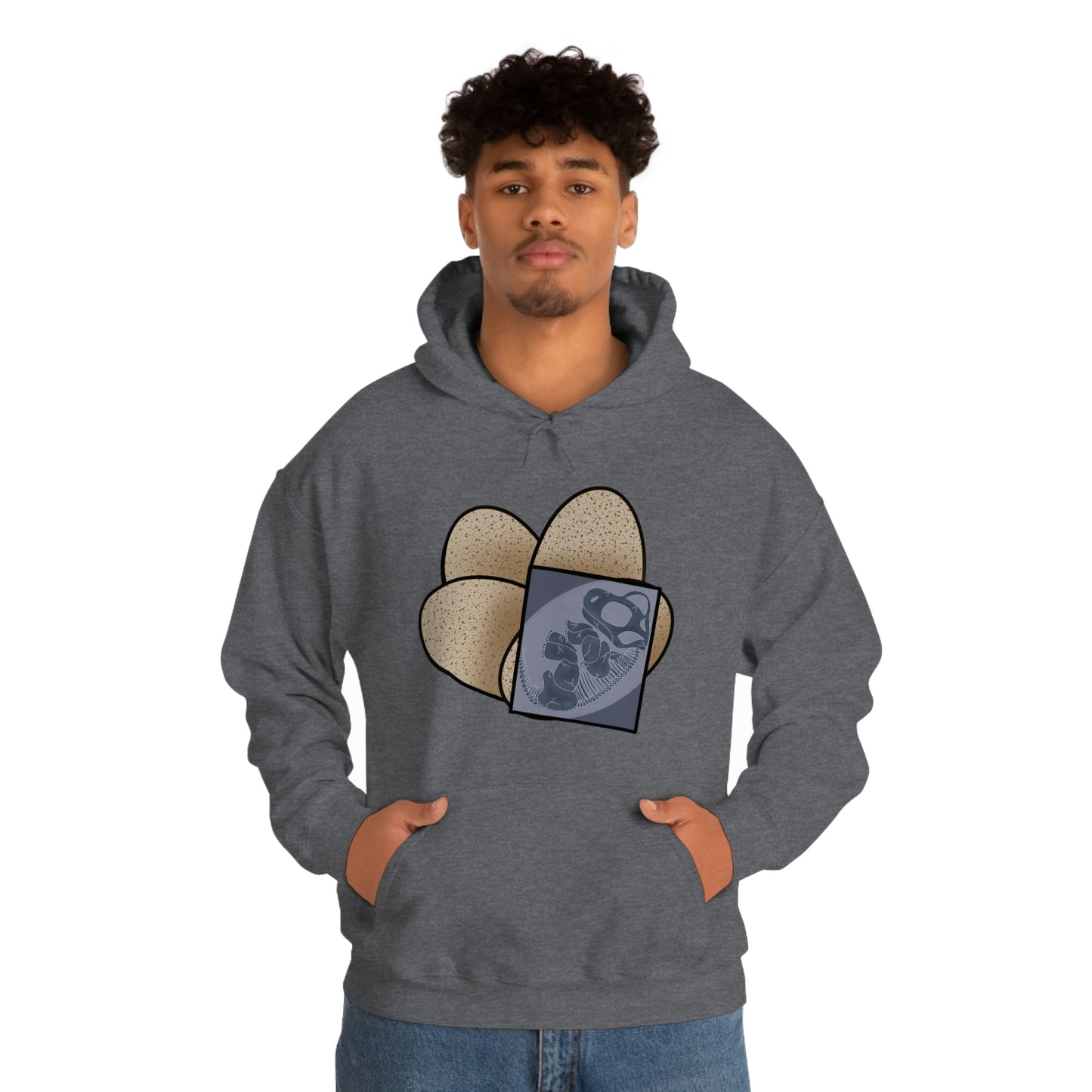 Dinosaur Eggs X-Ray Brachiosaurus Hoodie