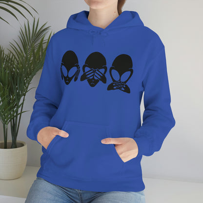 Alien Hear No Evil, See No Evil, Speak No Evil Hoodie