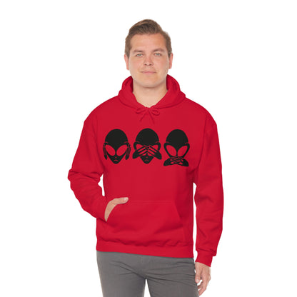 Alien Hear No Evil, See No Evil, Speak No Evil Hoodie