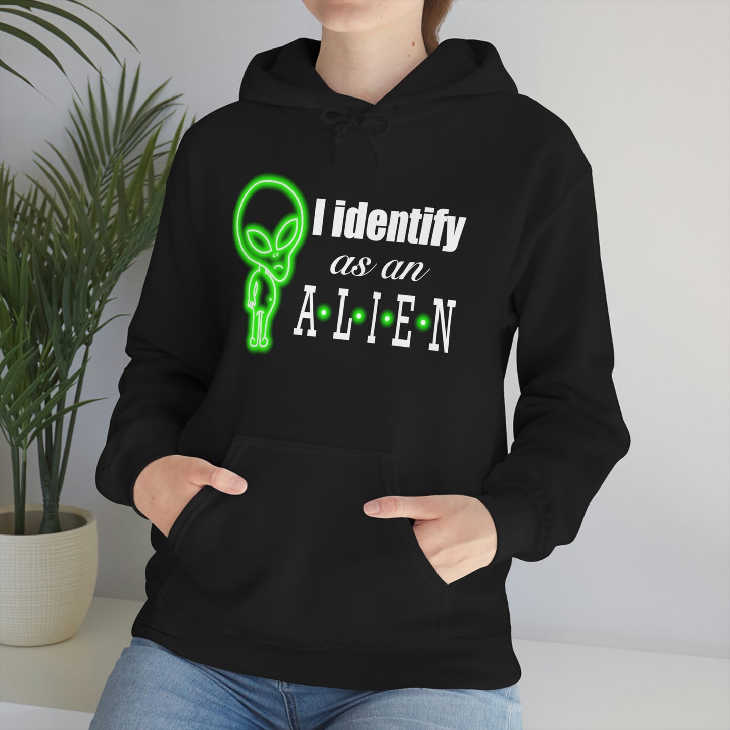 NEON I Identify As An Alien (FULL) Hoodie