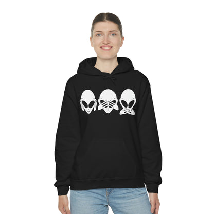 Alien Hear No Evil, See No Evil, Speak No Evil Hoodie