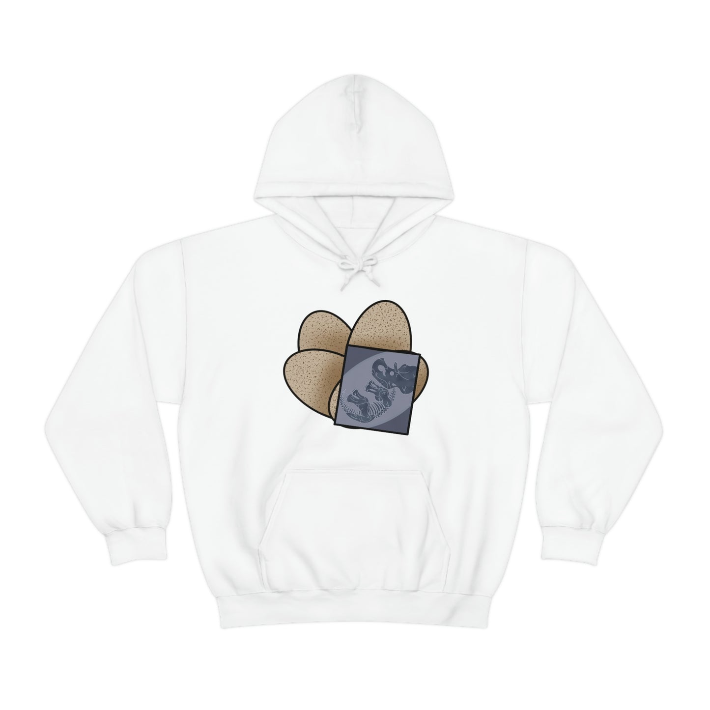 Dinosaur Eggs X-Ray Triceratops Hoodie