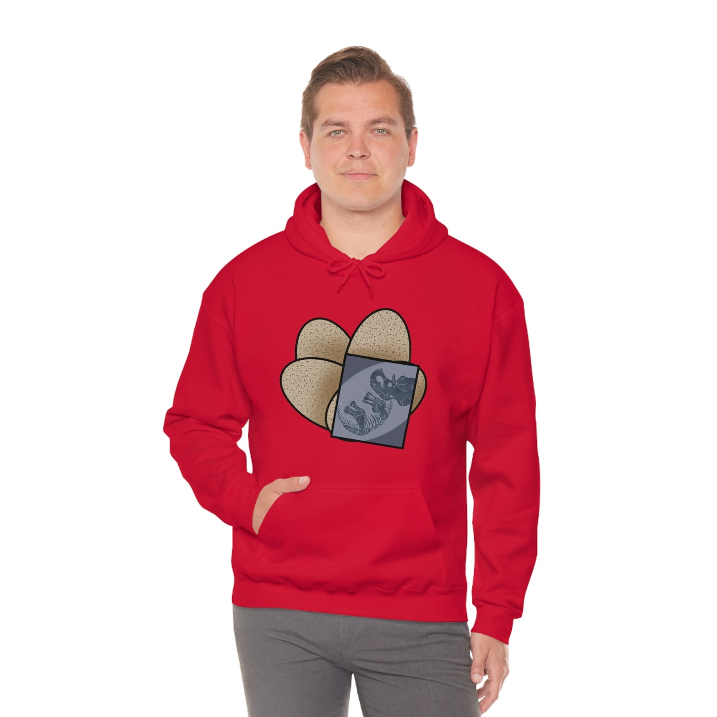 Dinosaur Eggs X-Ray Triceratops Hoodie