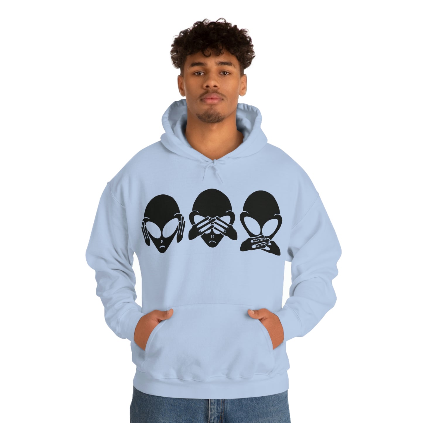 Alien Hear No Evil, See No Evil, Speak No Evil Hoodie